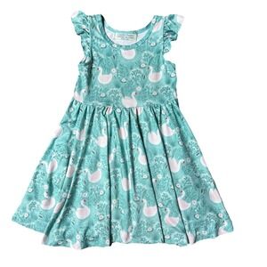 Charlies Project Swan Dress Girls Size 4T Hugs Collection Casual Summer Party